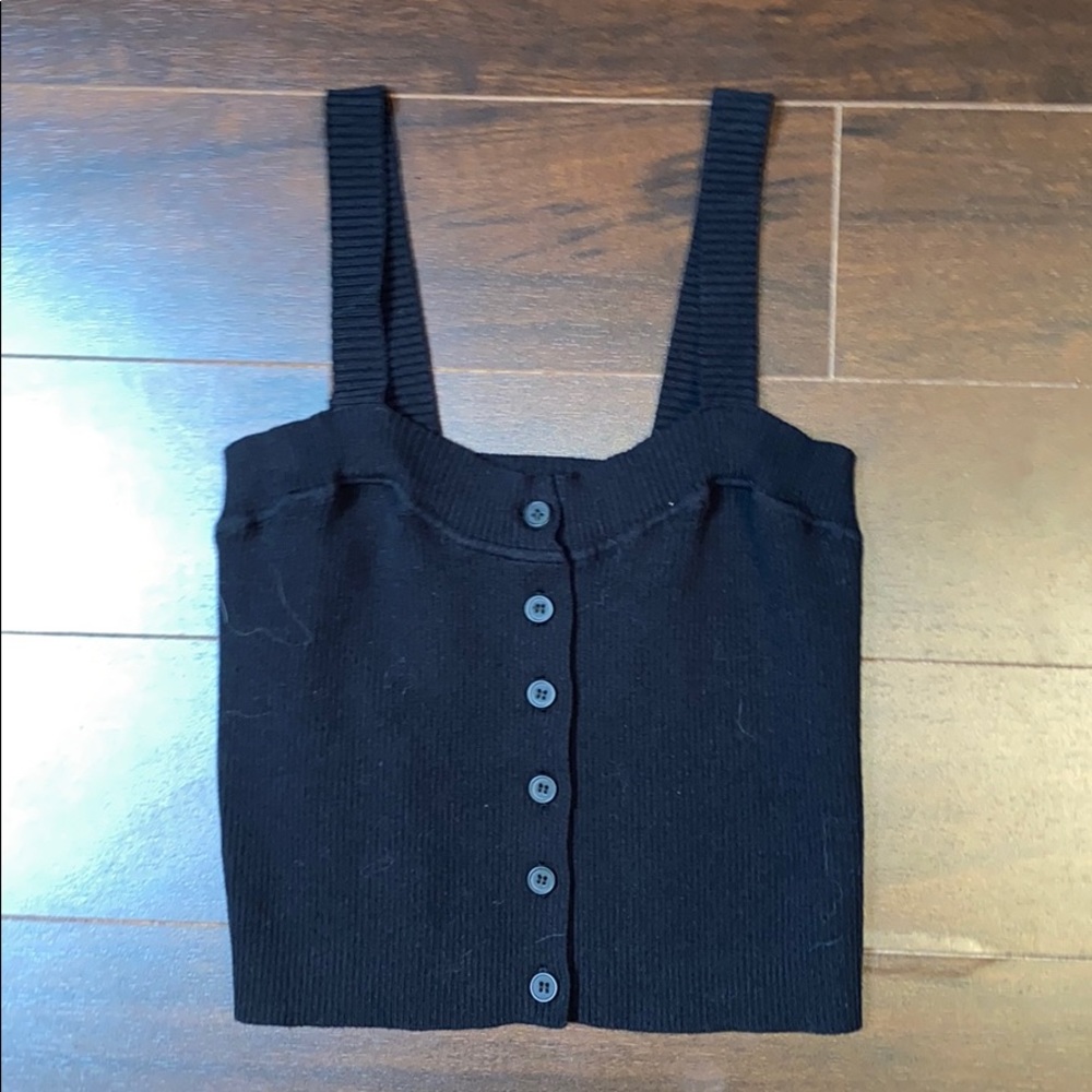 brandy Melville button down tank top